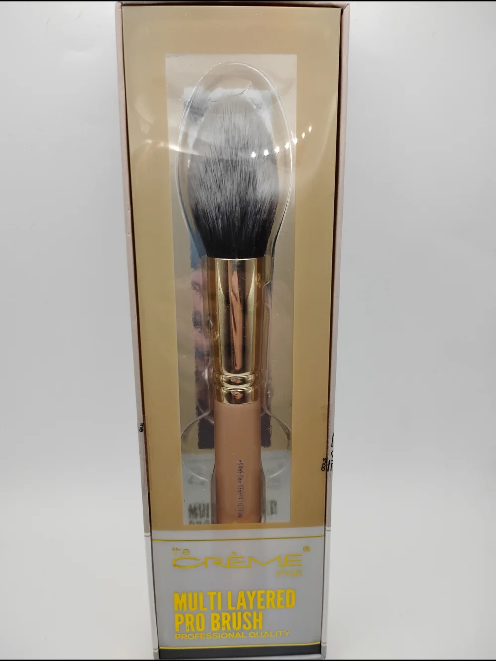 CRÈME Multi-Layered Pro Brush - Pink/Gold Makeup Brush
